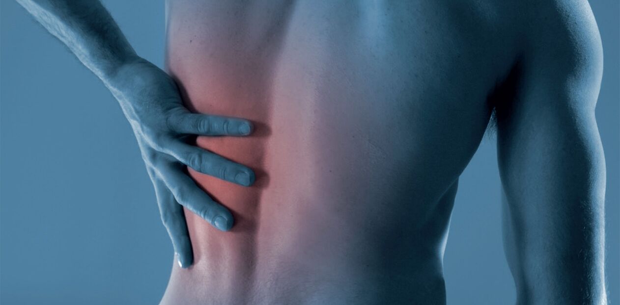 back pain in the lower back